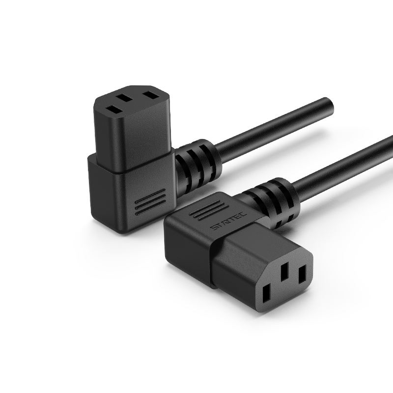 EU/Korea Dreiloch-IEC-C13-Anschluss T-förmiges Stecker-zu-Stecker-Stromkabel